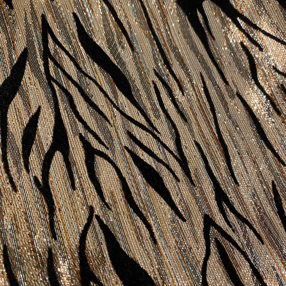 VINTAGE Metallic Gold Copper Silver Cropped Jacket Size Small - Picture 9 of 10